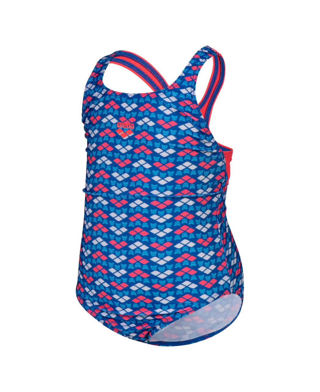 Bañador arena para niña Friends Allover Flúor Rojo/Multi