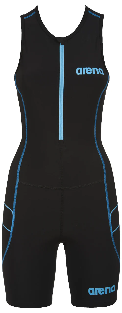 BAÑADOR MUJER TRI SUIT ST FRONT ZIP - BLACK/TURQUOISE - Imagen 3