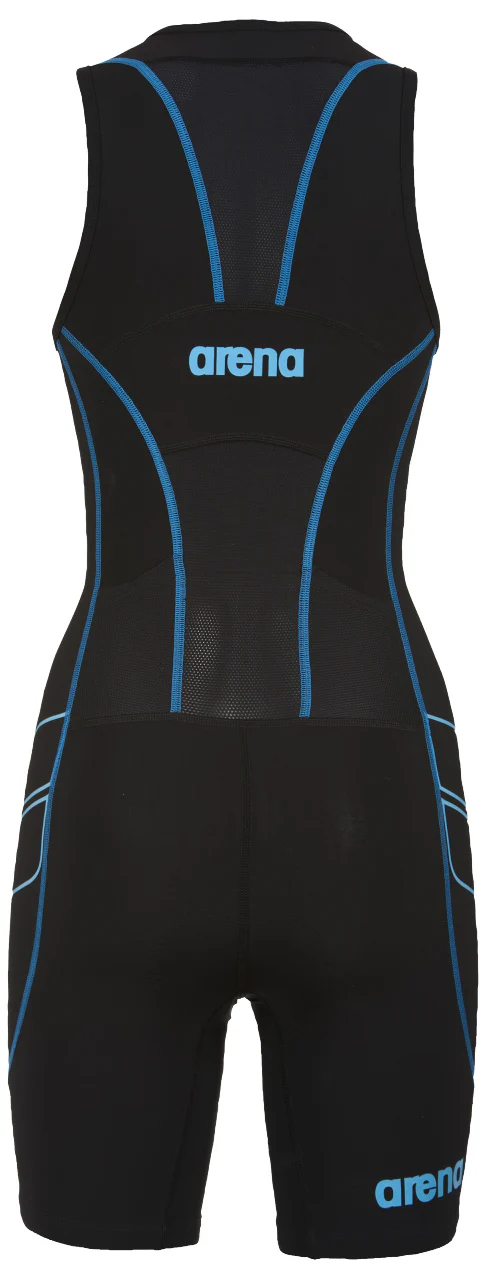 BAÑADOR MUJER TRI SUIT ST FRONT ZIP - BLACK/TURQUOISE - Imagen 4