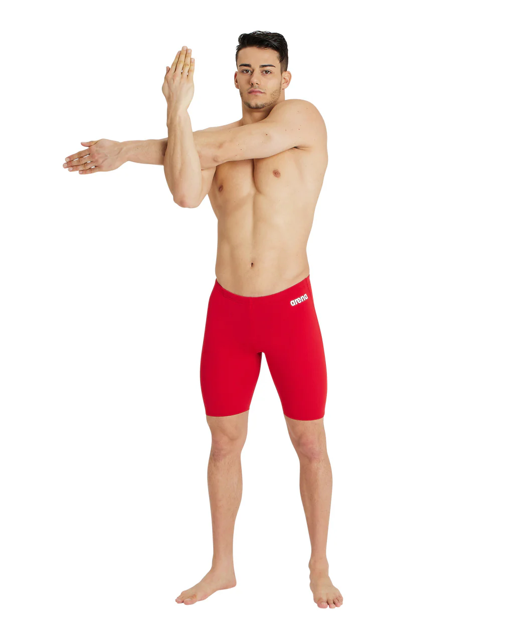 Bañador jammer liso arena Performance para hombre Team - Rojo Blanco - Imagen 3