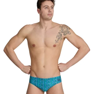 Bañador slip arena Performance para hombre Starfish Turquesa Multi