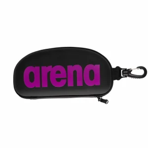 Estuche para gafas de natación arena - Negro/Morado