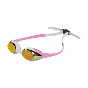 Gafas de natación arena para niños Spider Junior Mirror  - R Rosa/Gris