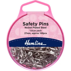 Alfiler de Gancho Plateado 100 un Hemline