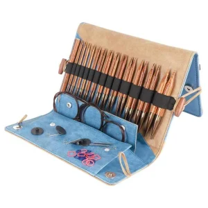 Set Palillos Intercambiables Ginger Deluxe con Soporte para Patrones - KnitPro