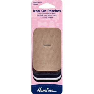 Parche Iron-on Surtidos 10 un Hemline