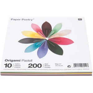 Papel Origami Colores Pasteles