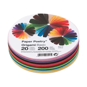Papel Origami Colores Redondo 20 un Rico