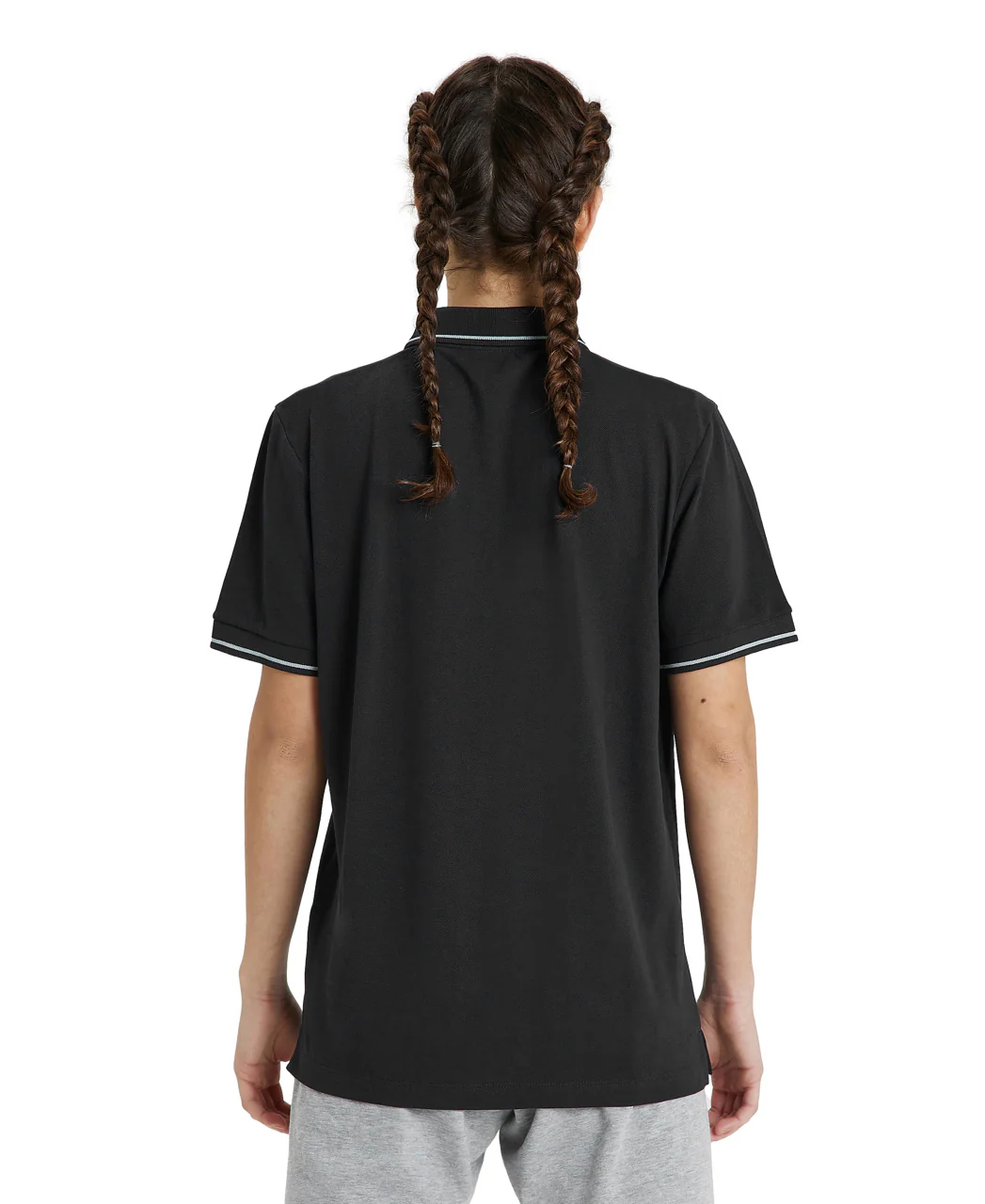 Polo deportivo Team Poloshirt Solid Cotton - Negro - Imagen 5