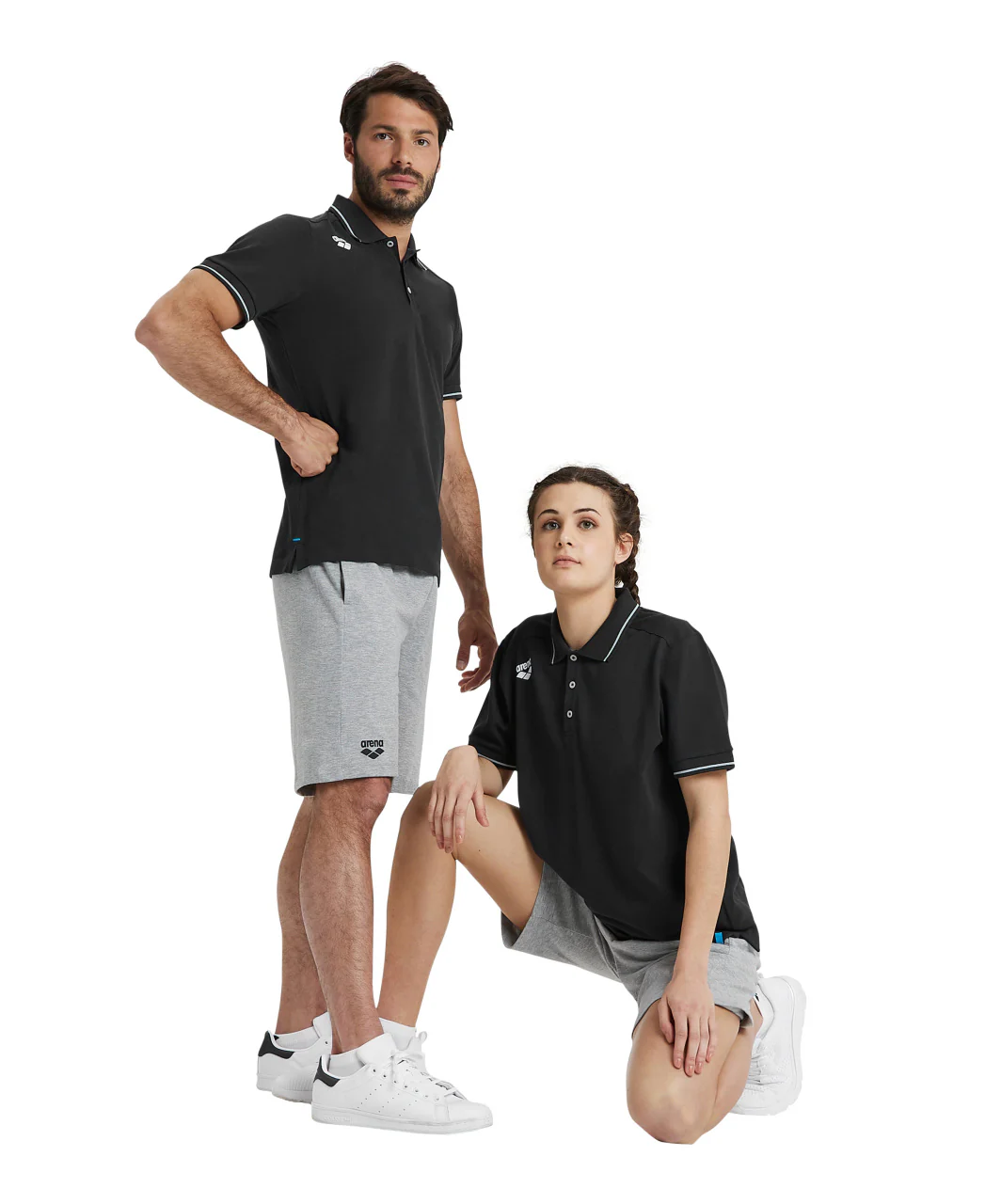Polo deportivo Team Poloshirt Solid Cotton - Negro - Imagen 7