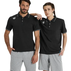 Polo deportivo Team Poloshirt Solid Cotton - Negro