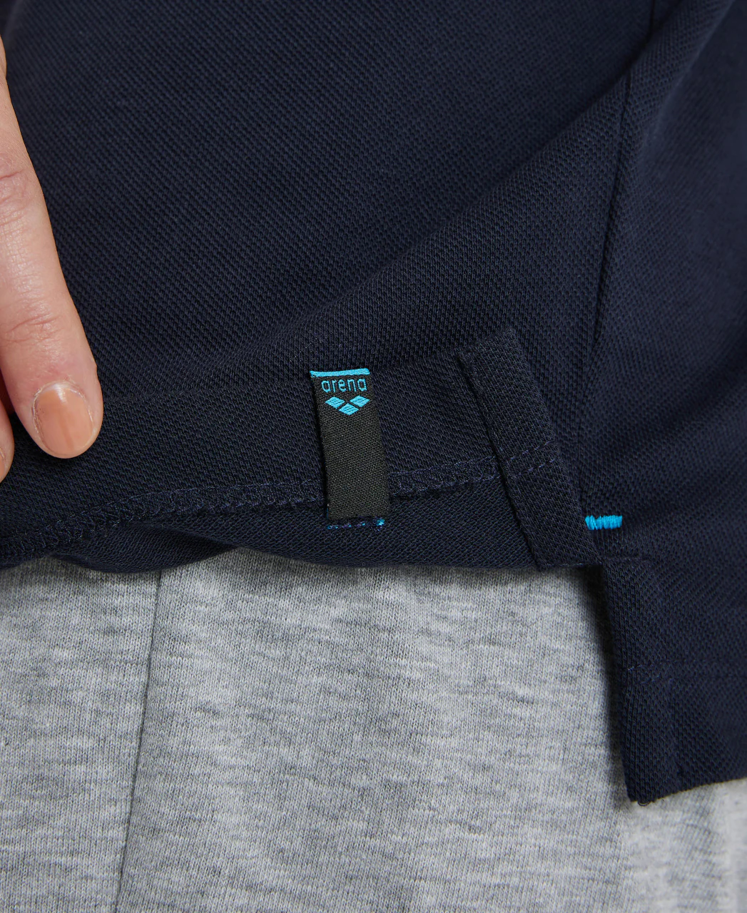 Camiseta Team Poloshirt Solid Cotton - Azul Marino - Imagen 7