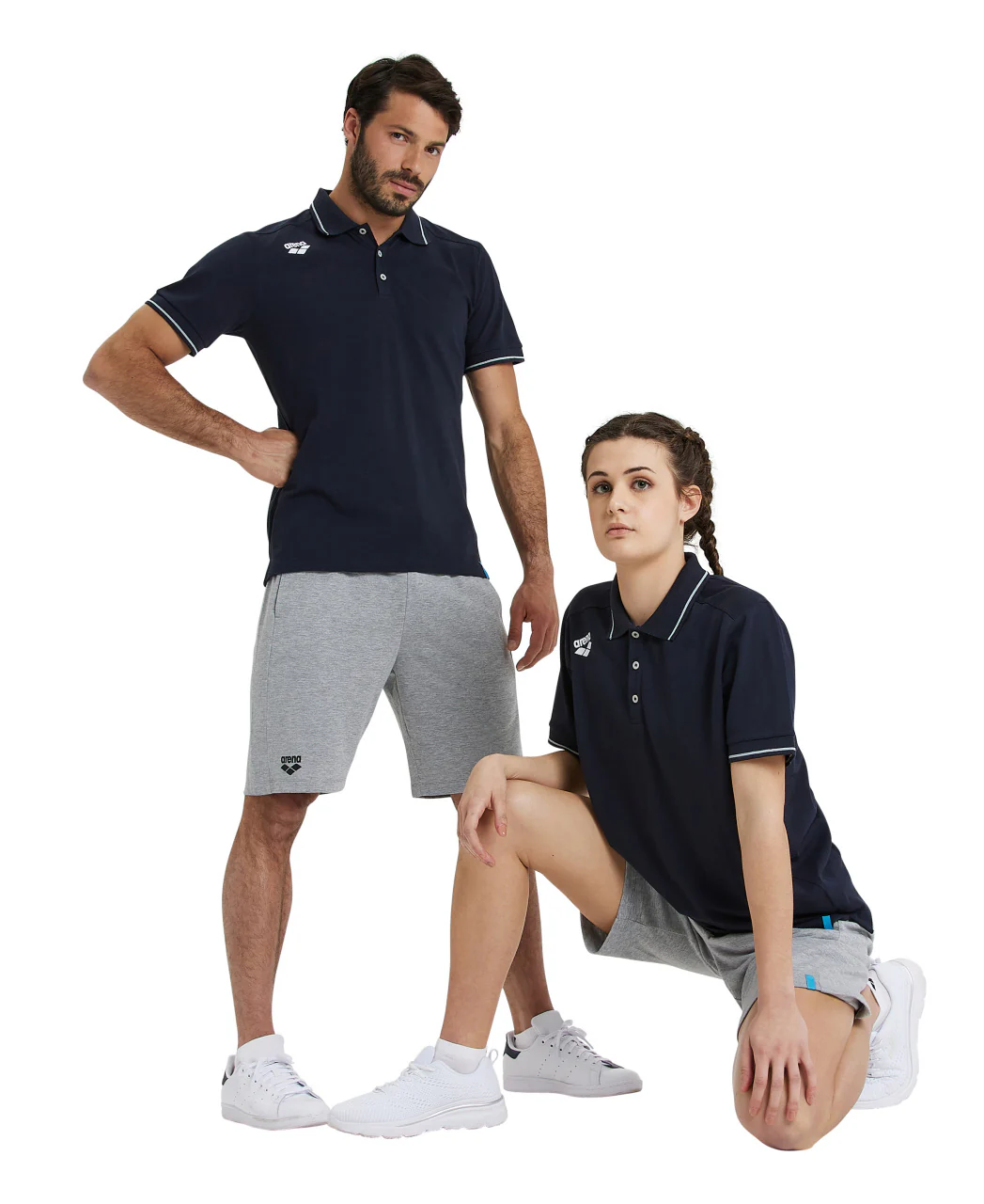 Camiseta Team Poloshirt Solid Cotton - Azul Marino - Imagen 8