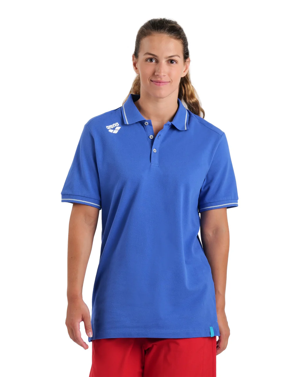 Camiseta Team Poloshirt Solid Cotton - Azul - Imagen 5