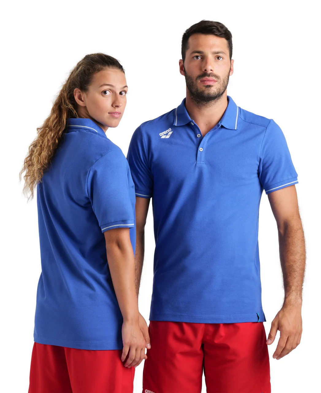 Camiseta Team Poloshirt Solid Cotton - Azul