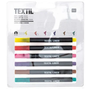 Set Marcadores Textiles 6UN - Rico Design