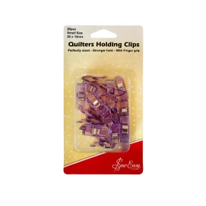 Clips Sujeradores Tela Morado 20 pcs