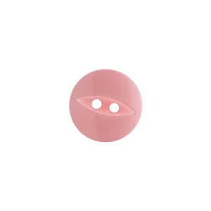 Botón Plástico Ojo de Pez Rosado