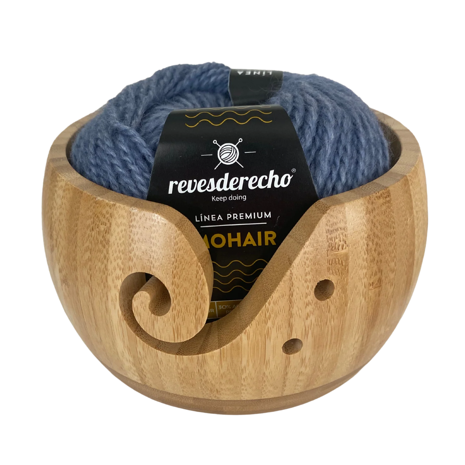 Porta Ovillo Madera 17x17x10 - Imagen 3