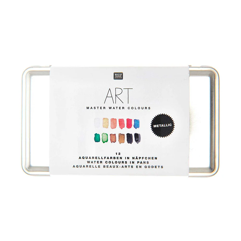 Acuarelas Art 12 Colores Metalizados - Imagen 4