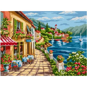 Kit de Esterilla para Bordar Paisaje 30x40 Ariadna