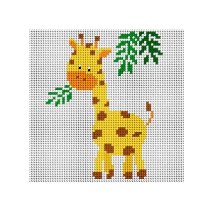 Kit de Esterilla para Bordar Jirafa 15x15 Ariadna