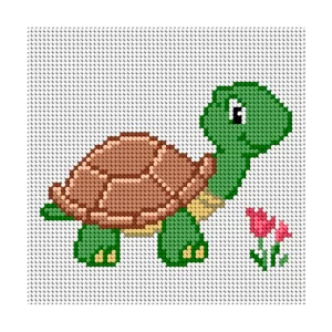 Kit de Esterilla para Bordar Tortuga 15x15 Ariadna