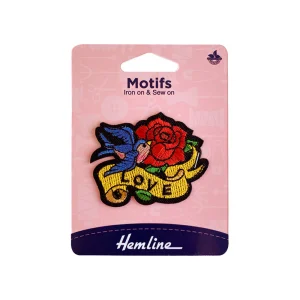 Parche Iron-On Love Tattoo 6.3x5 CM