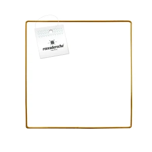 Argolla Metálica Cuadrada Gold 19 CM - Revesderecho