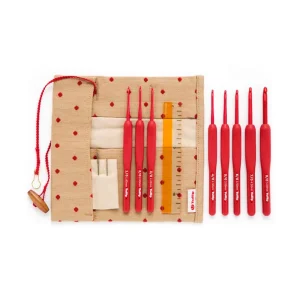 Set Crochet Etimo Rojo - Tulip