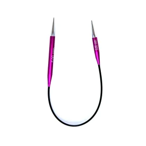 Palillo Circular Asimétrico Zing 25 cm - Knit Pro