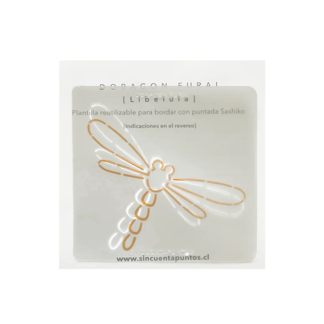 Plantilla Chica Sashiko Libélula - Imagen 3