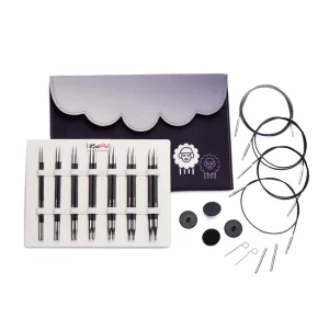 Set Deluxe Palillos Intercambiables Karbonz Knit Pro