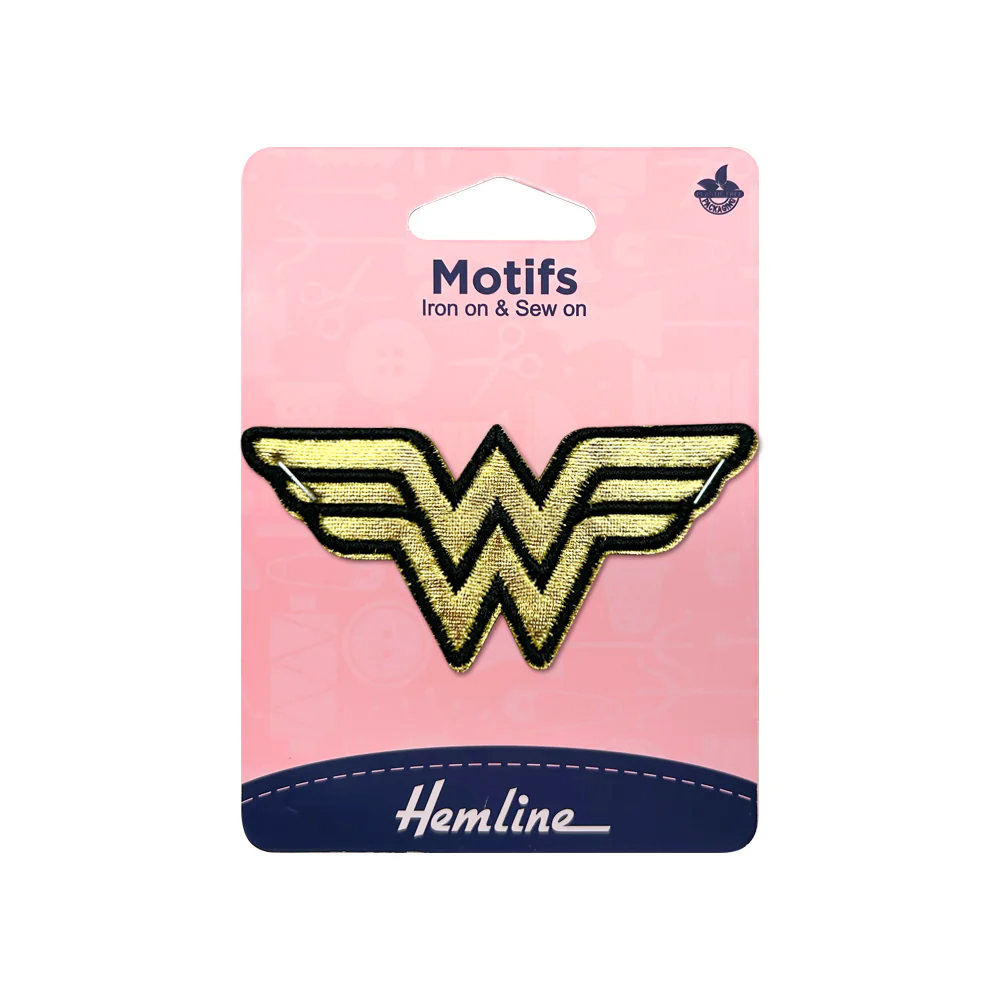 Parche Iron-On Wonder Woman 8.8X4Cm