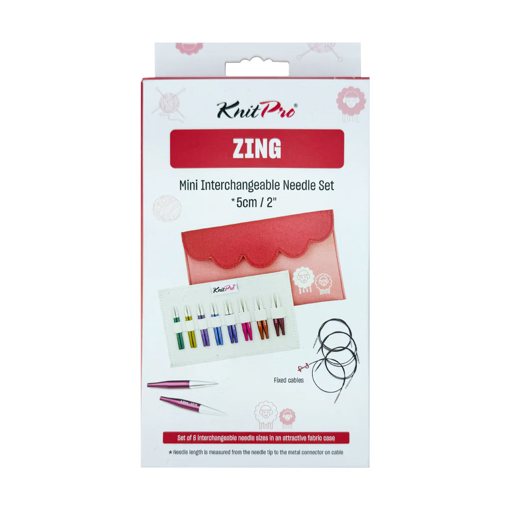 Set de Palillos Intercambiable Zing Mini 5 cm - KnitPro - Imagen 4