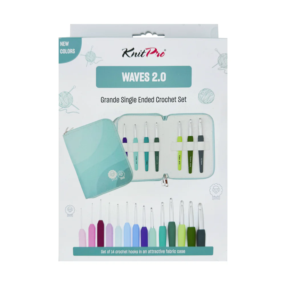Set Crochet Colorful Waves Grande - KnitPro - Imagen 6