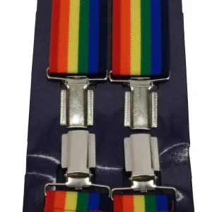 Mens Retro Rainbow Made in England 35 mm Braces