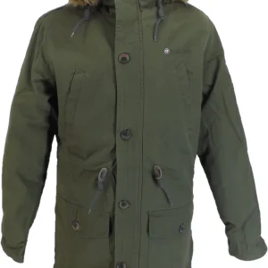 Lambretta Mens Green Retro Fishtail Parka