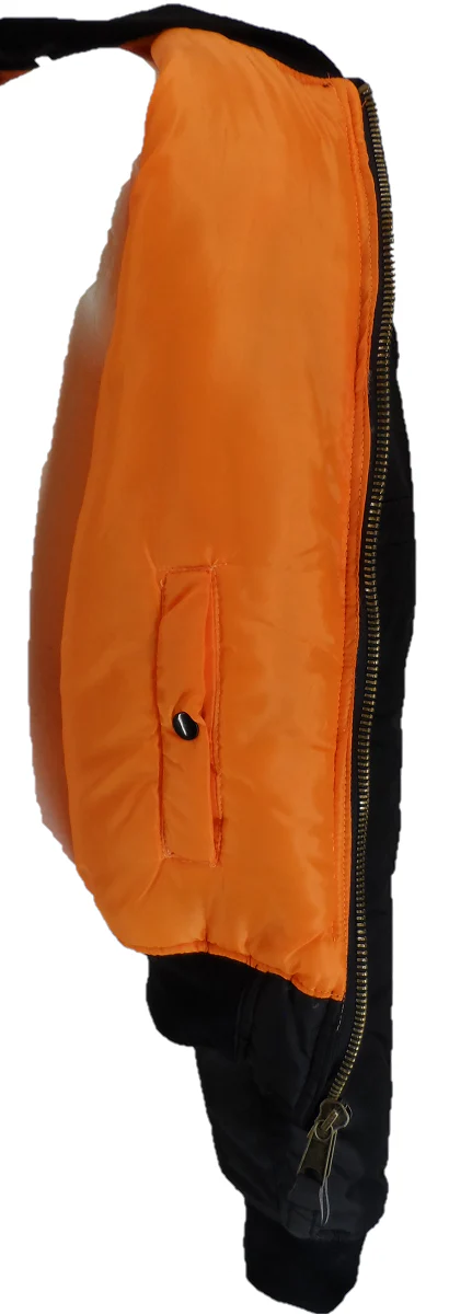 Relco MA-1 Black Flight Pilot Bomber Jackets - Imagen 3