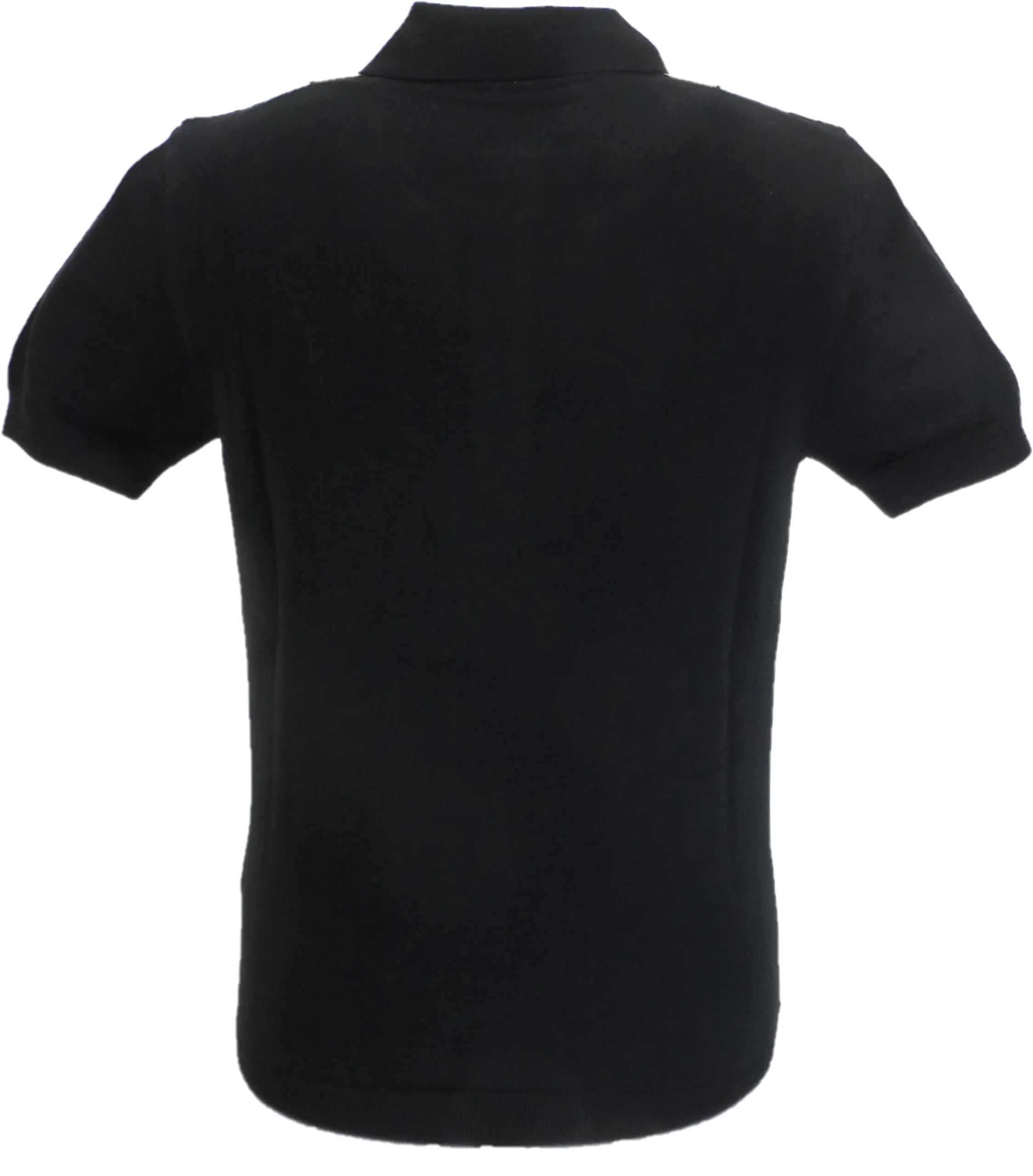 Trojan Records Black/Mustard/Gold Textured Stripe Polo Shirts - Imagen 3