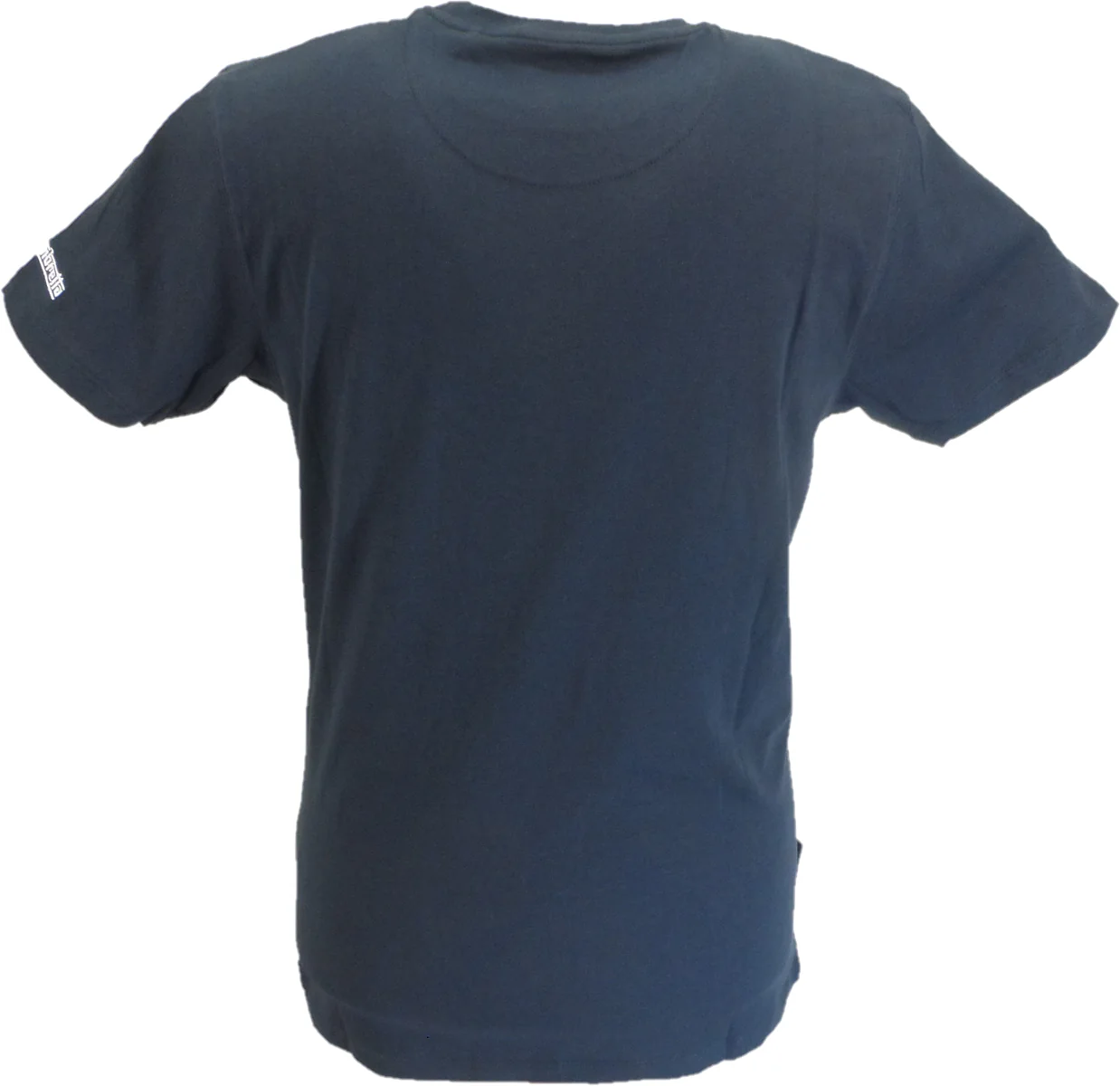 Lambretta Mens Navy Blue Classic Chest Stripe T Shirt - Imagen 3