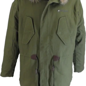 Lambretta Mens Khaki Green Vintage Parka