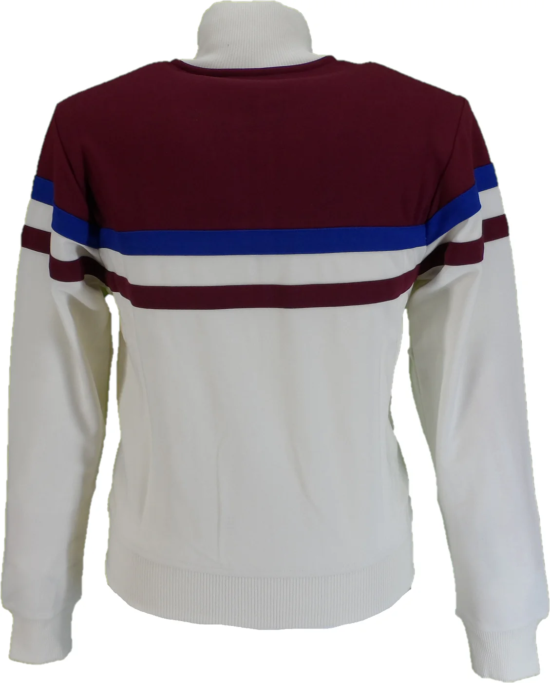 Trojan Mens Ecru Panel Stripe Track Tops - Imagen 3