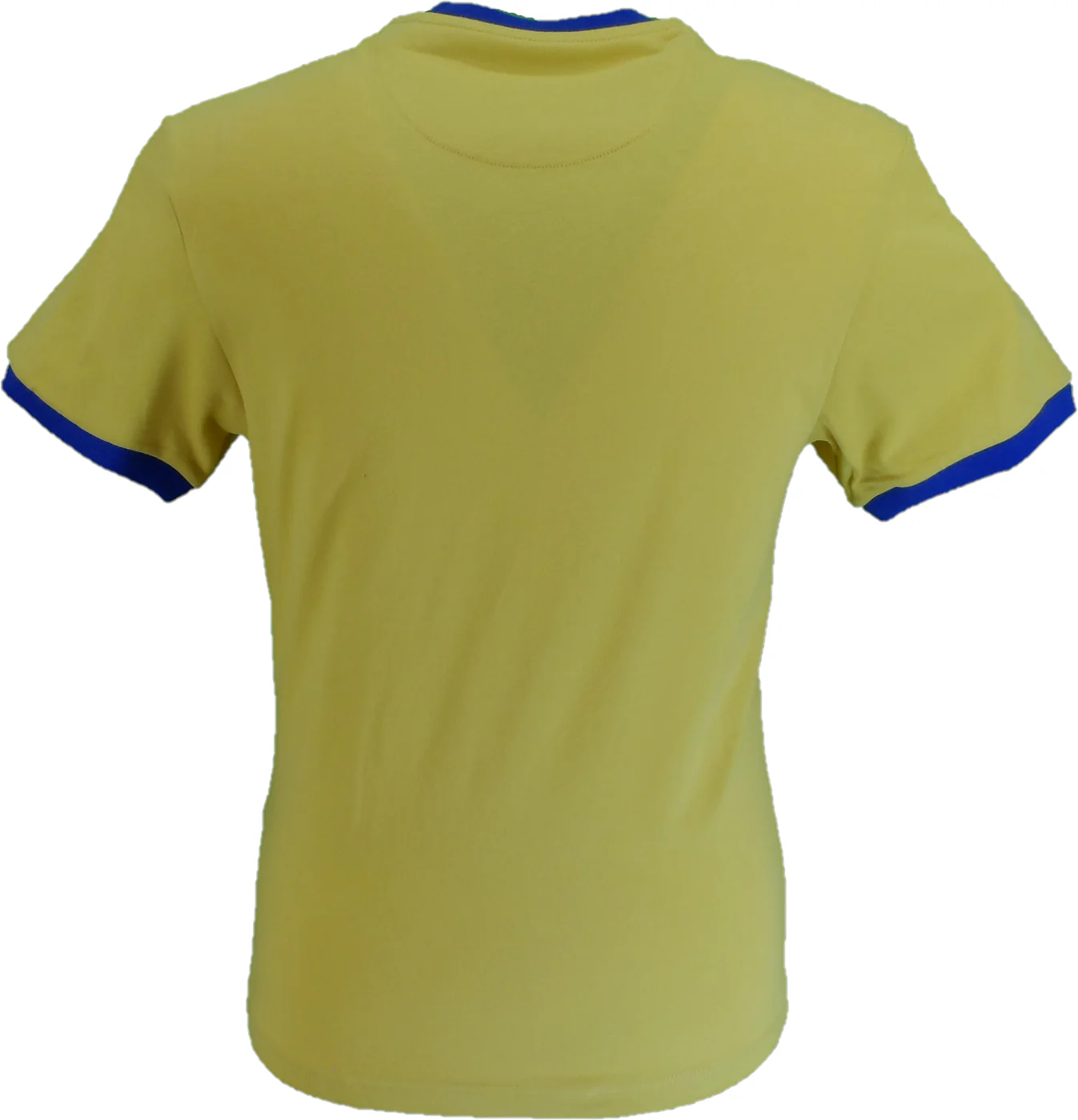 Trojan Mens Mustard Target 100% Cotton Peach T-Shirt - Imagen 3