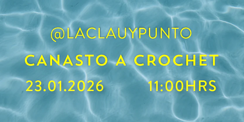 Canasto a Crochet - MallPlaza La Serena - @laclauypunto (23-01 11.00 hrs)