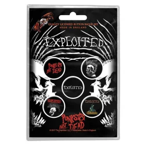 The Exploited 5 Button Badge Pack Set