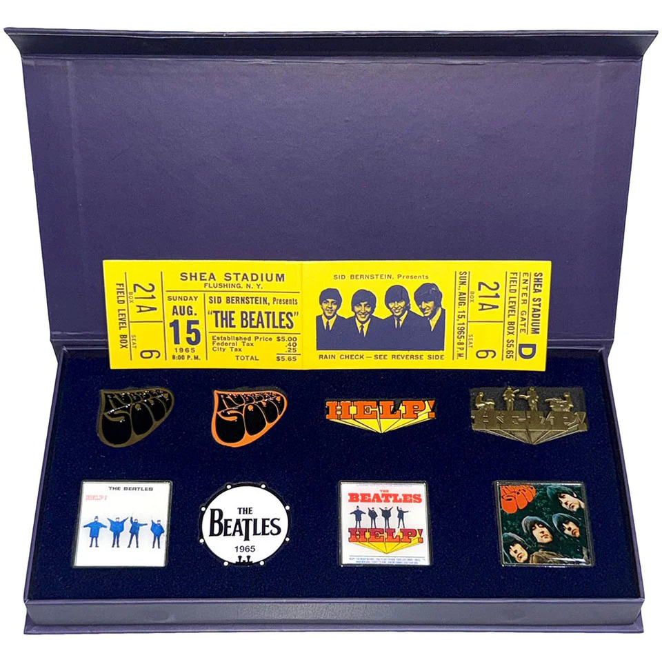 Official licensed The Beatles Metal Pin 8 Badge Set - Imagen 4