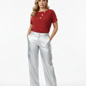 Blusa plus mujer elegante