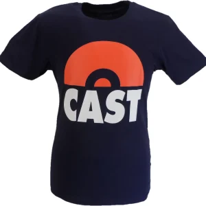 Mens Official Licensed Cast Logo Navy Blue T Shirt