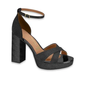 Calzado tela shine paris/verniz premium negro